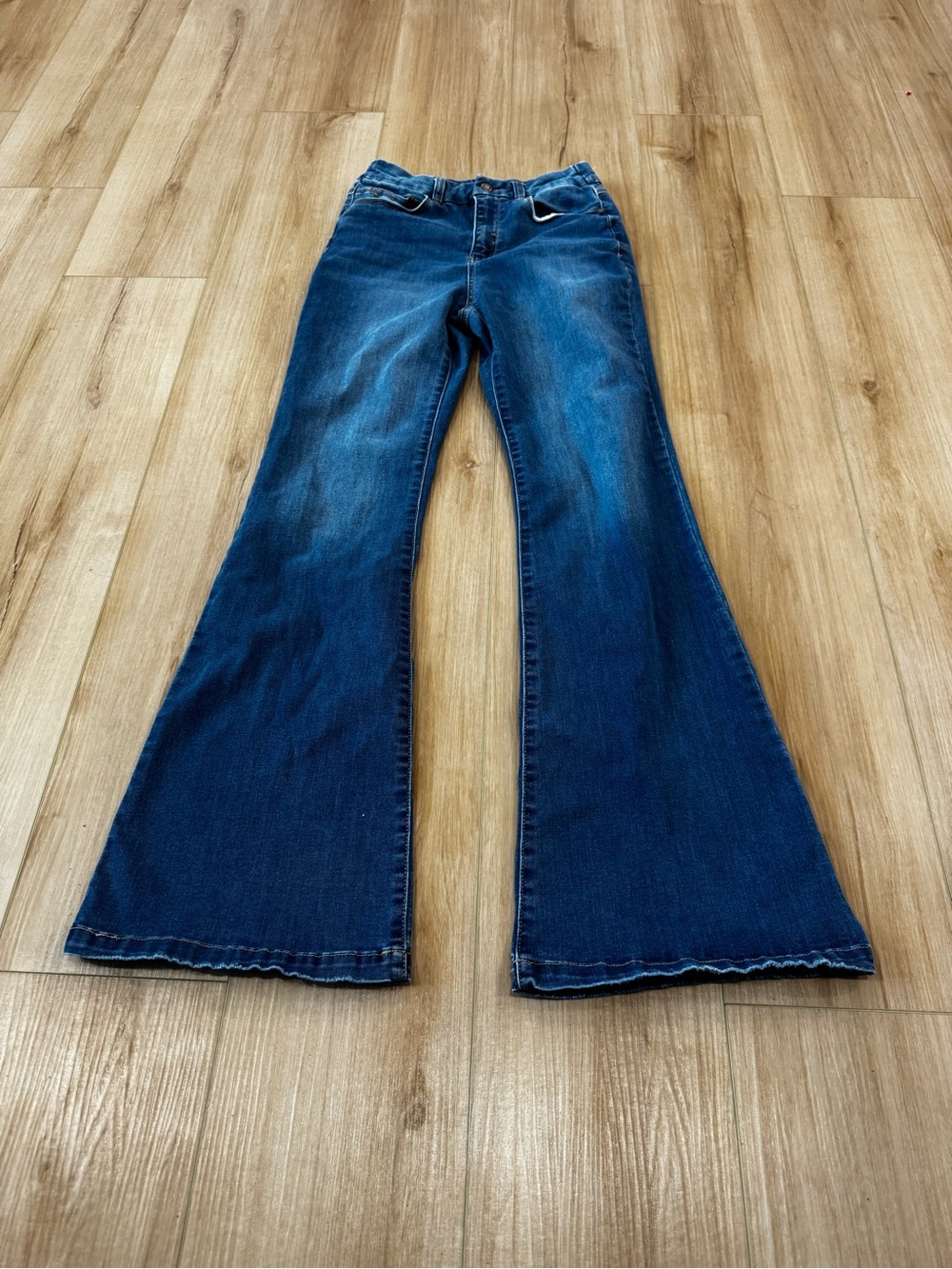 Sincerely Jules Bell Bottom Flare Jeans Size 3/26 Medium Wash Stretch